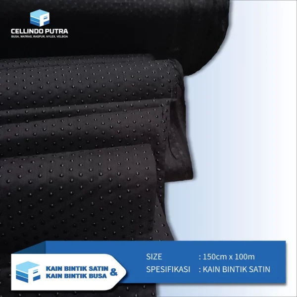 Cellindo Kain Bintik Satin Rapat / Alas Anti Slip Per Yard [HARGA TERBAIK] - Gambar 2