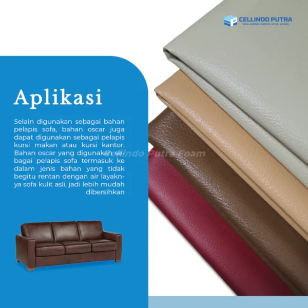 Cellindo Kain Oscar Lebar 140cm Jual Per Meter Aksesoris Sofa - Gambar 3